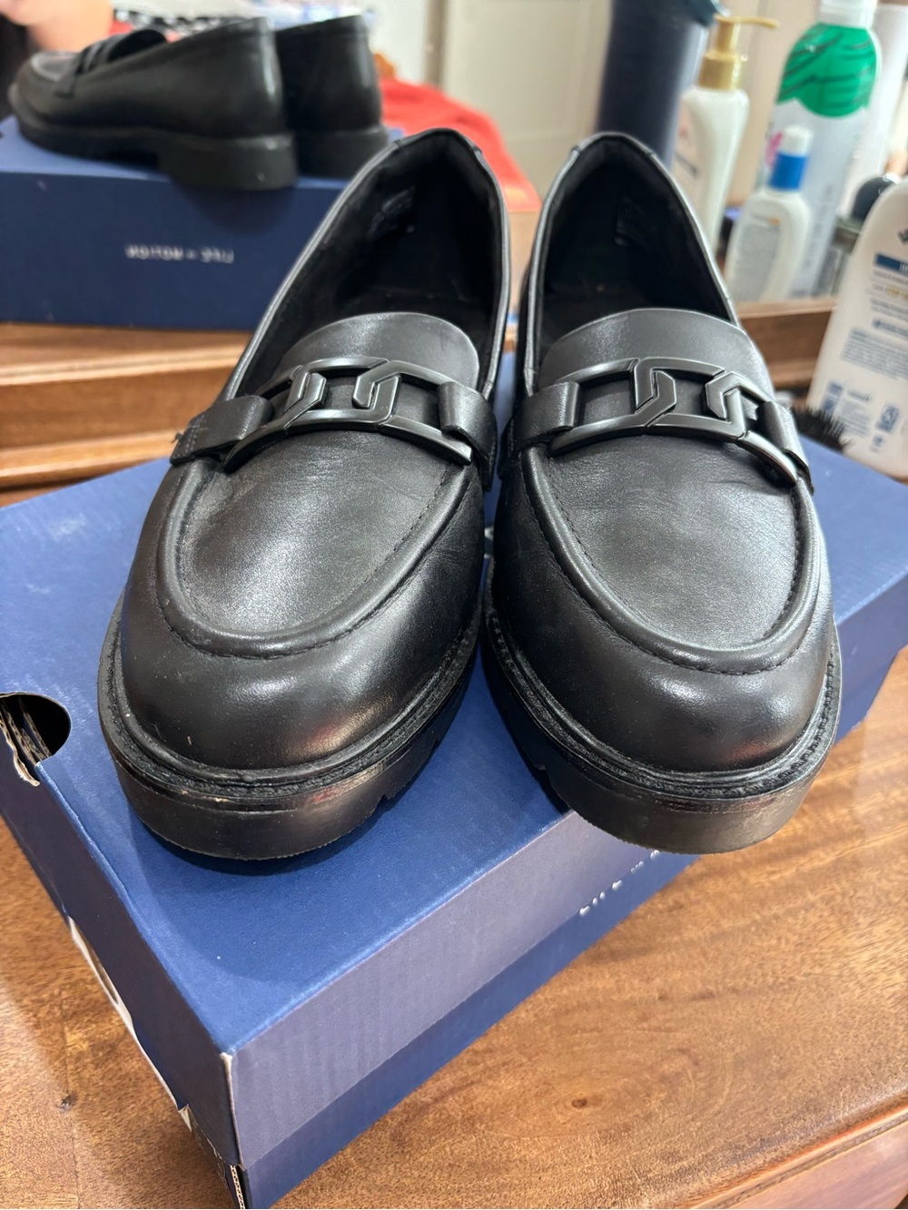 Kacey Chain Rockport shoes, matte black